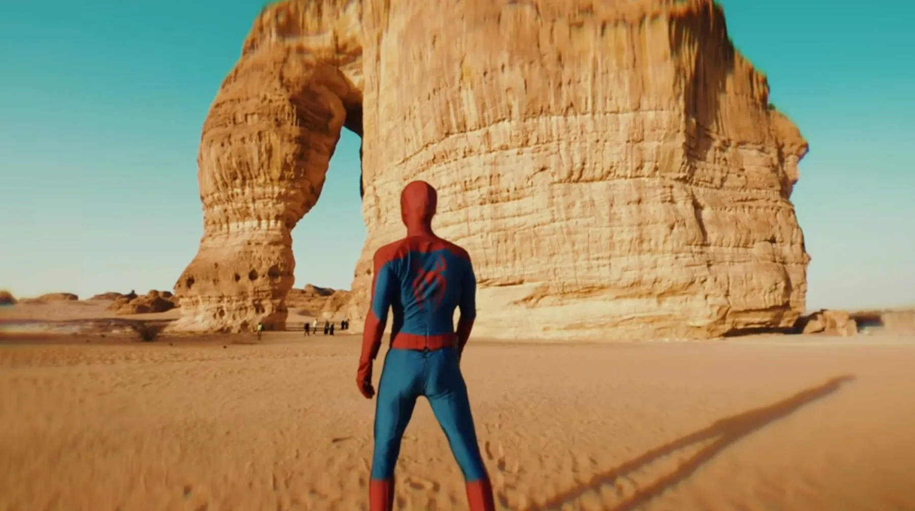 Spider-man at Elephant Rock, Al Ula