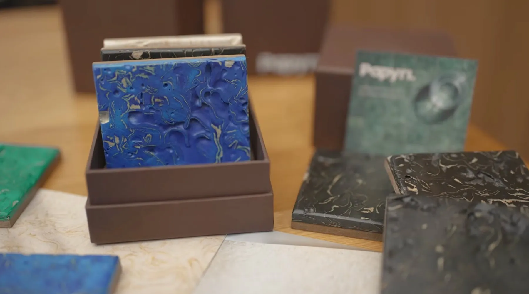 Byblos, the material invented by Aya Moug based on papyrus
