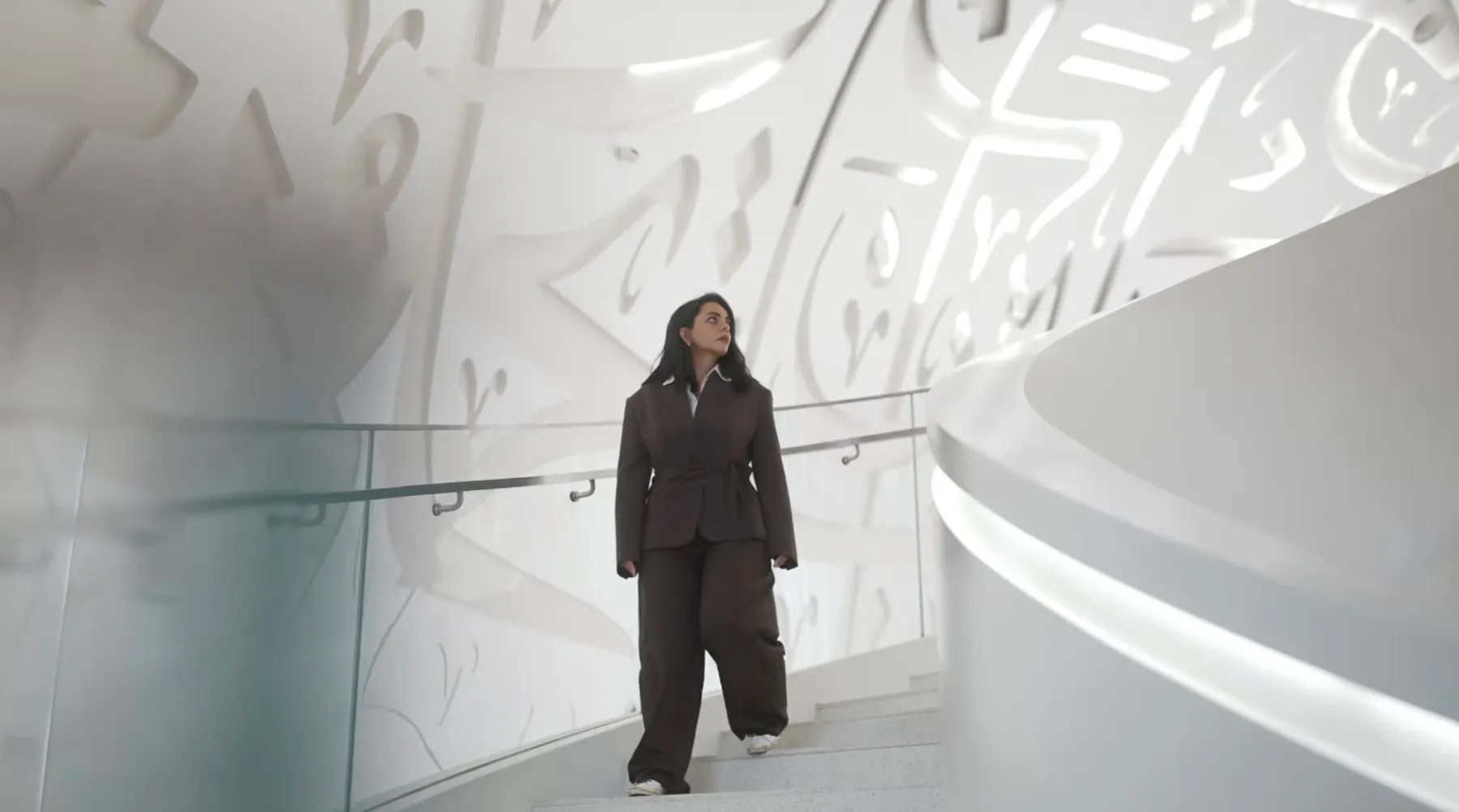 Aya's work being showcased at the Museum of the Future, Dubai